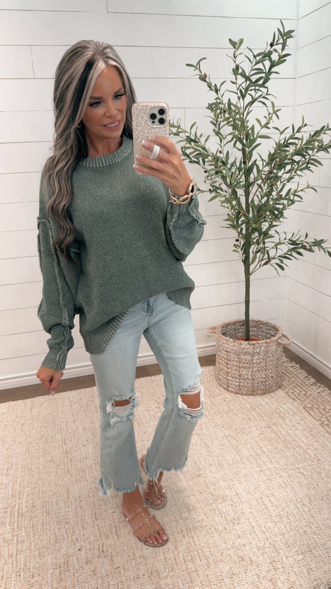 Take It Easy Textured Sweater- *PRE ORDER *  est ship date 10/5