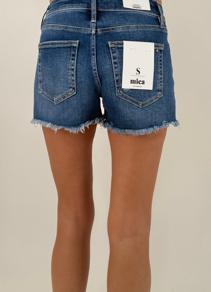 Coastal denim shorts high rise